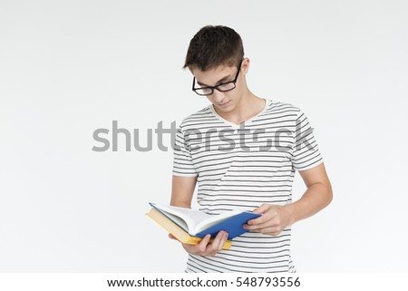 Men Read Book Hobby Leisure Concept