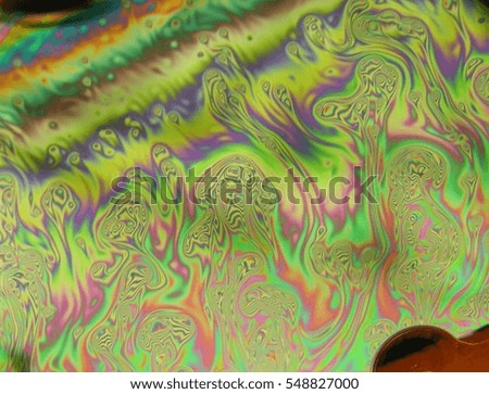 beautiful psychedelic abstraction - interference in soap films in reflected light