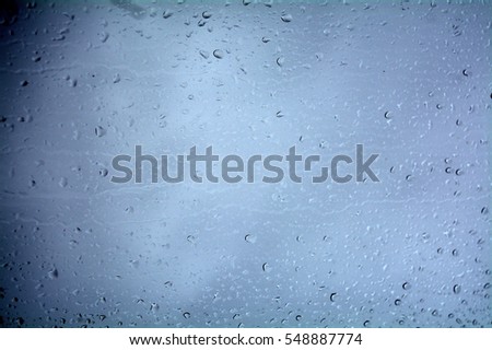 raindrops windowpane