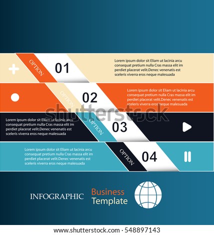 Banners. infographic template with place for your content.