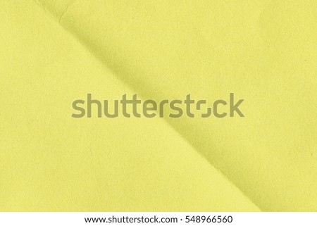 yellow crumpled paper for background