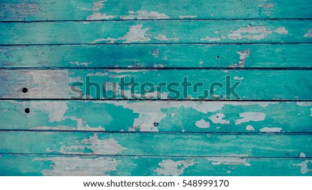 Old Green Wood Grunge Texture Background. (vintage style)