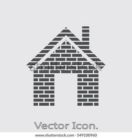 Home icon isolated sign symbol and flat style for app, web and digital design. Vector illustration.