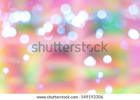 Rainbow pastel glitter background, lens bokeh effect, colorful spot backdrop, blur bubble banner, abstract pastel circle dot scene
