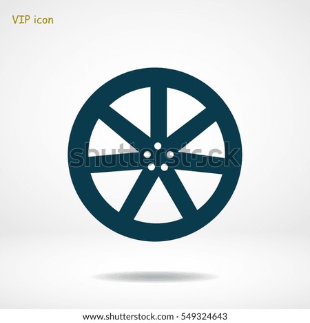 wheel disks icons, vector best flat icon, EPS