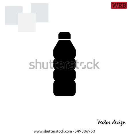 Plastic bottle icon  Royalty-Free Stock Photo #549386953