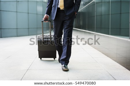 Businessman Traveler Journey Business Travel Royalty-Free Stock Photo #549470080