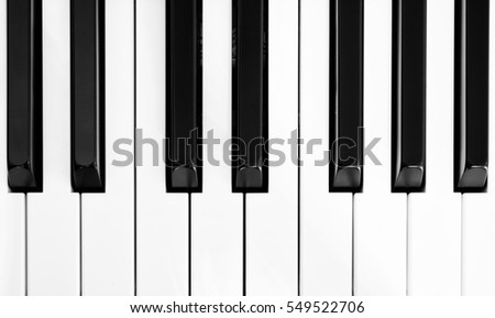 Piano background / Close-up of piano keys