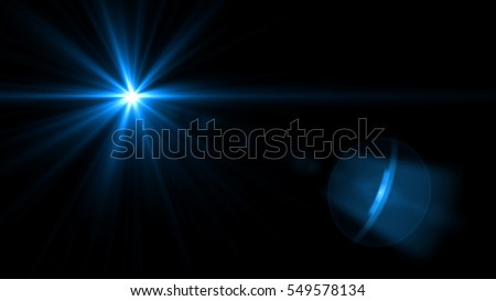 Abstract sun burst with digital lens flare background Royalty-Free Stock Photo #549578134