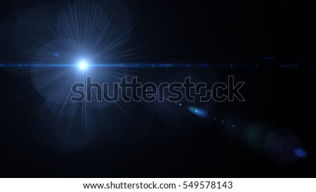 Abstract sun burst with digital lens flare background Royalty-Free Stock Photo #549578143