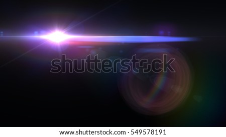 Abstract sun burst with digital lens flare background Royalty-Free Stock Photo #549578191