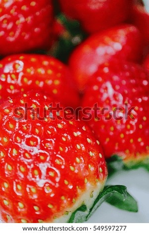 strawberries photo for the presentation template