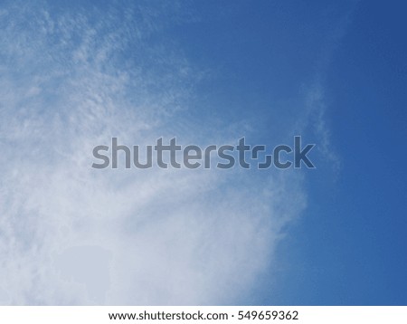 white fluffy clouds in the blue sky,Vintage Style.