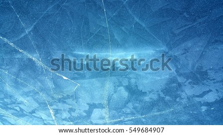 Surface of frozen lake background