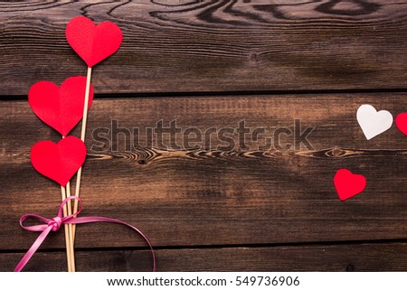 Lovely hearts with their hands