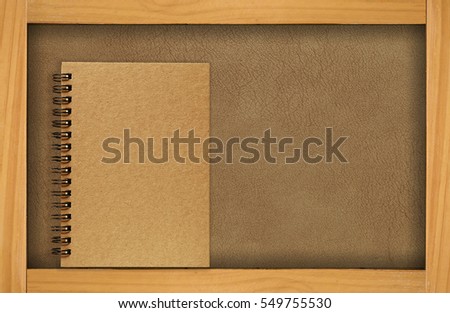 A wooden frame with blank space that use to be a memo board, presentation template, take some notes or pin important things.