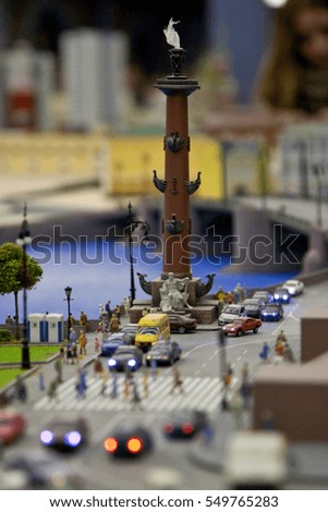 The layout at the scale of urban objects. Model. St. Peter burg