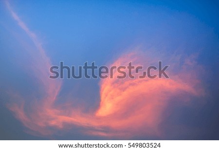 Sky at sunset time