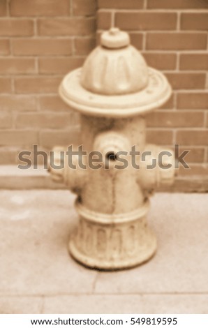 Blurred  background abstract and can be illustration to article of fire hose on street