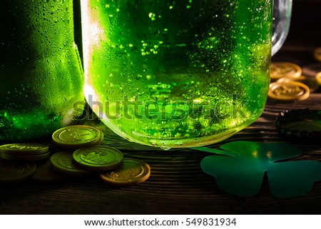 St Patrick's day green beer