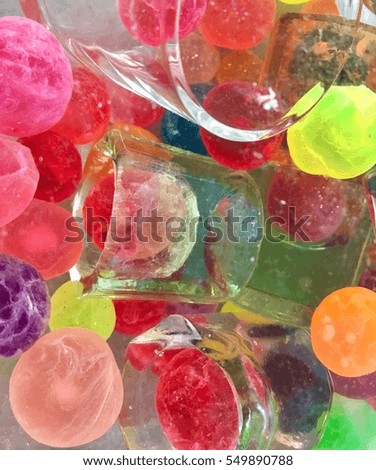 Abstract color object background