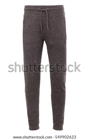 Dark grey sweatpants Royalty-Free Stock Photo #549902623