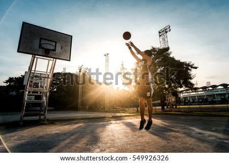 Man playing Basketball