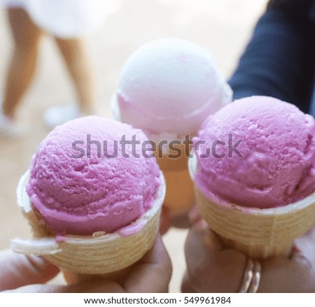 Blur ice cream background