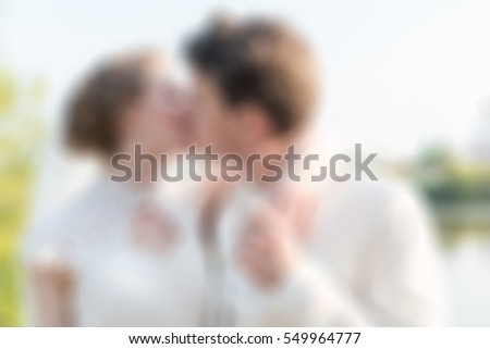 Wedding ceremony theme creative abstract blur background with bokeh effect