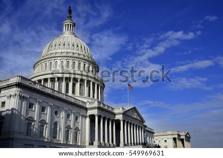 United States Capitol Building in Washington DC public building Royalty-Free Stock Photo #549969631