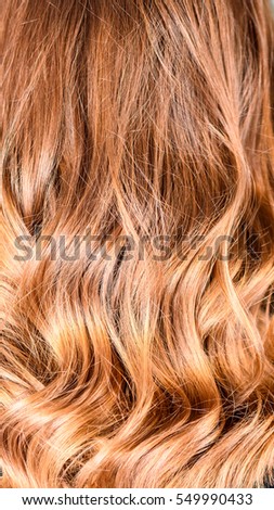 Honey Balayage Hair Texture Royalty-Free Stock Photo #549990433