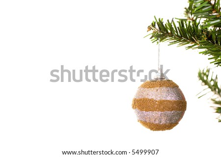 christmas ball hanging