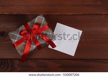 beautifully wrapped holiday gift for a loved one
