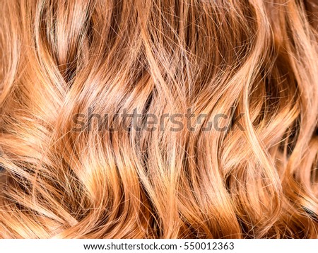 Honey Balayage Hair On Young Woman Royalty-Free Stock Photo #550012363