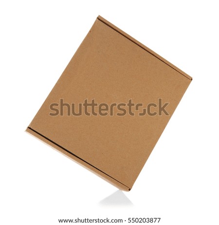 Carton box isolated on white