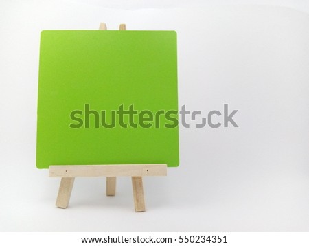 message board isolated on white background  