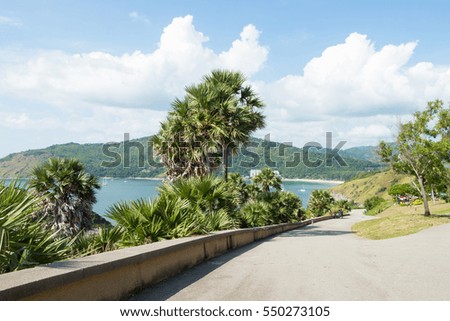 Laem Promthep cape  viewpoint of Phuket Thailand, The most popular of tourism to take photo at viewpoint here.
