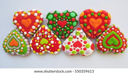 Valentines hearts  decoration , heart shaped