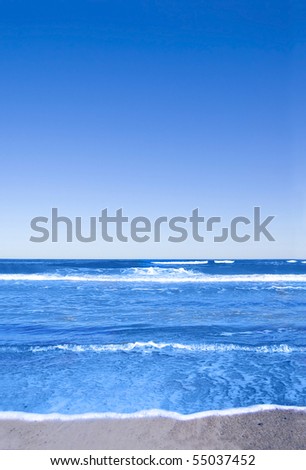 Vacation conceptual image. Picture of tropical sea and sky.