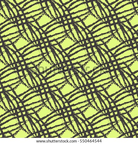 Ornate knitting seamless pattern on mint background, eps10