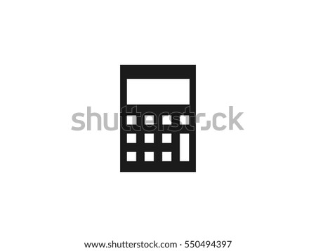 Calculator icon vector illustration on white background