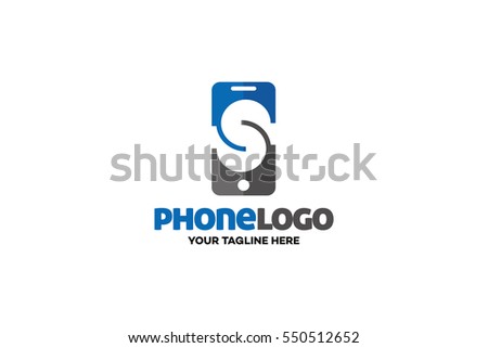Mobile Phone Corporate Logo - Letter S 
