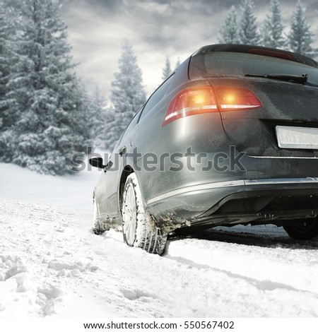 winter car and snow 