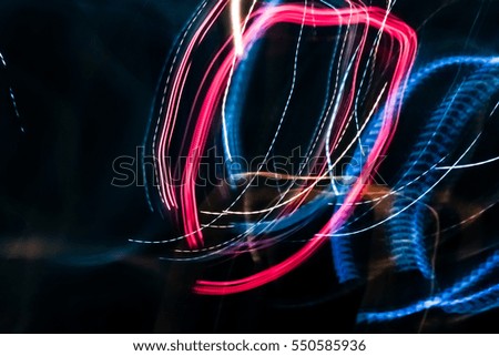 abstract blur background of Night lights on street Astir