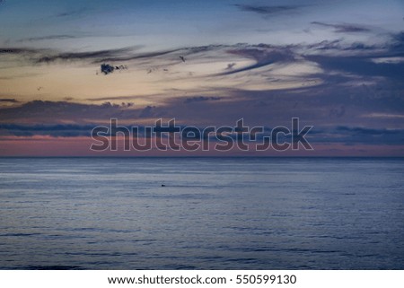 Early evening on the coast in Sidi Ifni, southwestern Morocco, Atlantic ocean