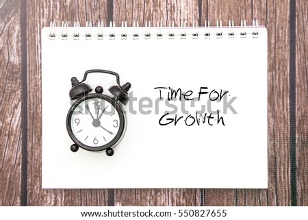 Time For Growth