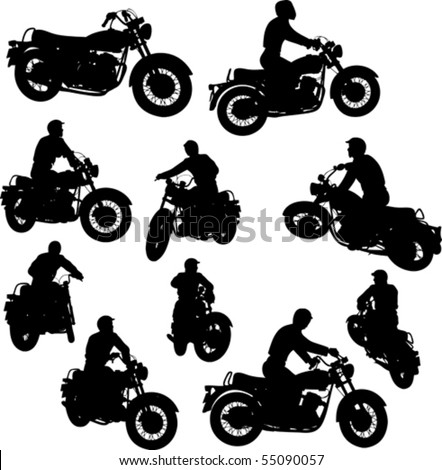 Motorbike Silhouettes