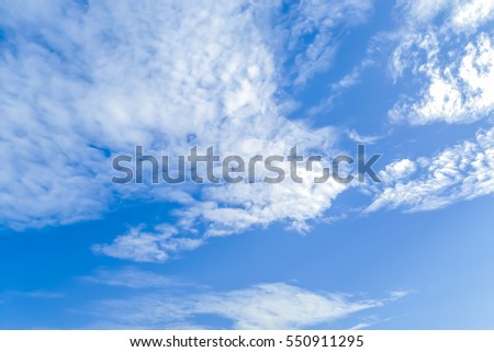 beautiful closeup cloud with blue sky