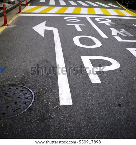 stop road sign street asphalt