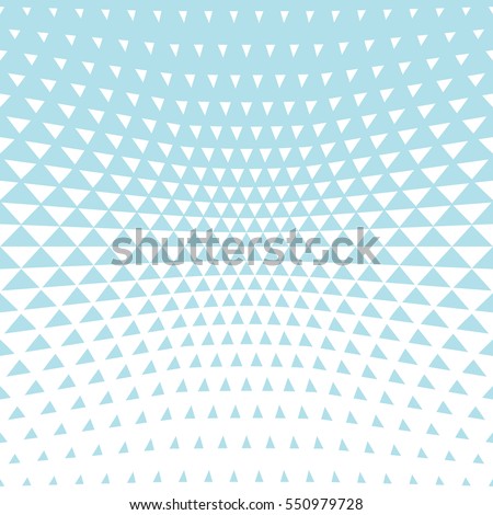 Abstract blue geometric hipster fashion design print halftone triangle pattern
